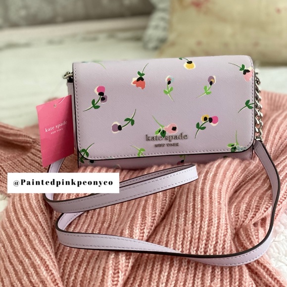 🆕 KATE SPADE | Lilac Purse Cameron Wildflower Ditsy - Picture 4 of 12